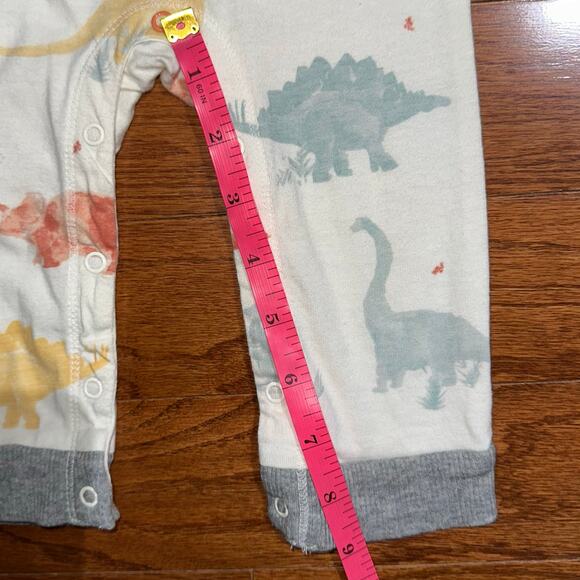 Burt’s Bees Baby Boy Dinosaur Organic Cotton Bodysuit Jumpsuit Size 3-6M - Picture 10 of 11